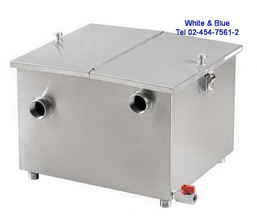 AC-93:ถังดักไขมัน 
Grease-trap stainless 304 
size 40x35x35cm.45,60 ลิตร-AJ8